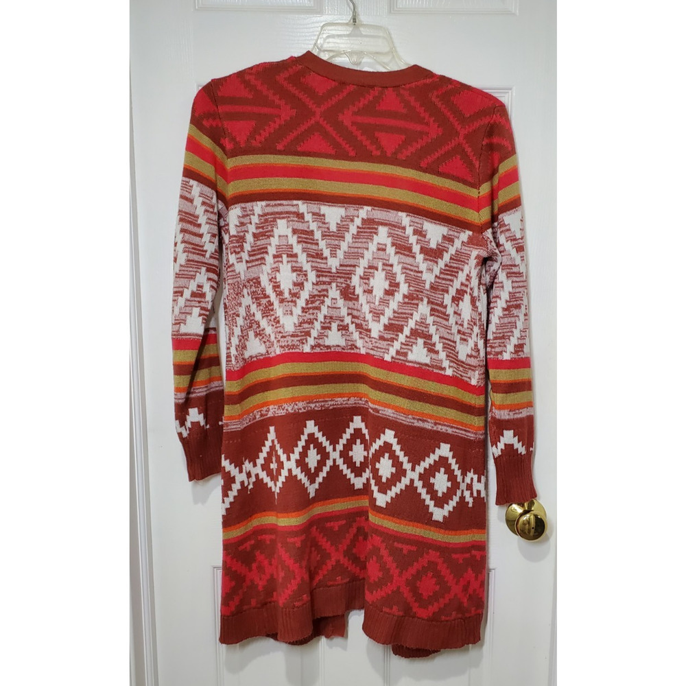 No Boundaries Women's Long Cardigan Long Sleeve Sweater Open Front Size L - Picture 3 of 6